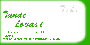 tunde lovasi business card